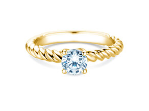 Bague de fiançailles Classic Loop en 14K or jaune avec diamant 0,75ct G/SI