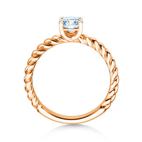 Bague de fiançailles Classic Loop en 9K or rose avec diamant 1,00ct H/SI