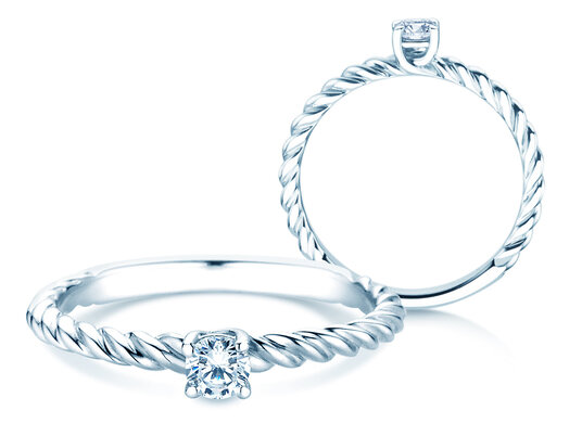 Bague de fiançailles Classic Loop diamant de laboratoire