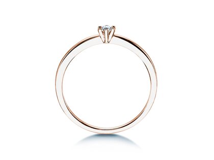 Bague de fiançailles Classic Petite dans or rose
