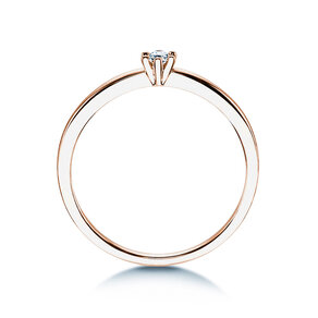 Bague de fiançailles Classic Petite dans or rose