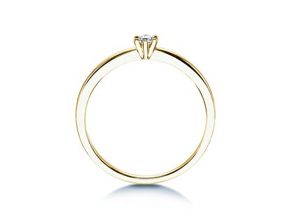 Bague de fiançailles Classic Petite dans or jaune
