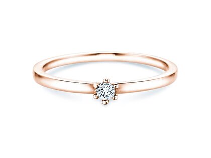 Bague de fiançailles Classic Petite dans or rose