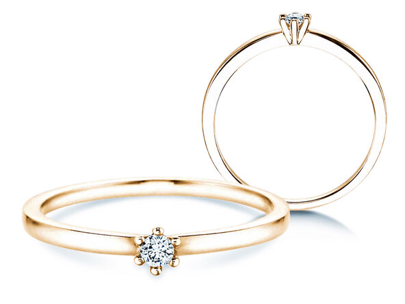 Bague de fiançailles Classic Petite dans or jaune