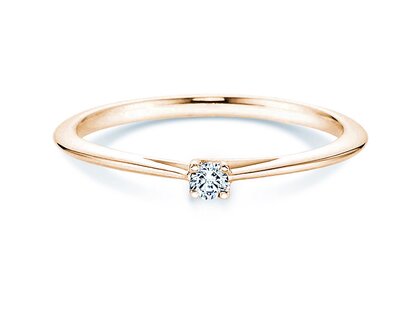Bague de fiançailles Delight dans 18K or jaune avec diamant 0,05ct H/SI