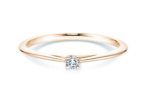 Bague de fiançailles Delight dans 18K or jaune avec diamant 0,05ct H/SI