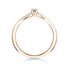 Bague de fiançailles Delight dans 18K or jaune avec diamant 0,05ct H/SI