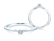 Bague de fiançailles Delight dans Argent 925/- avec diamant 0,05ct G/SI