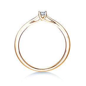 Bague de fiançailles Delight dans 18K or jaune avec diamant 0,10ct H/SI