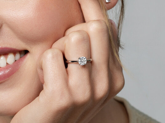 Bague de fiançailles Delight en 9K or rose avec diamant 1,00ct