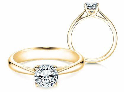 Bague de fiançailles Delight dans 14K or jaune avec diamant 1,00ct G/SI