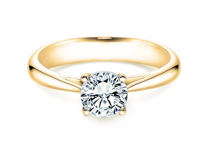 Bague de fiançailles Delight dans 14K or jaune avec diamant 1,00ct H/SI