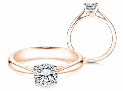 Bague de fiançailles Delight dans 14K or rose avec diamant 1,00ct G/SI