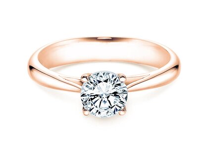 Bague de fiançailles Delight dans 18K or rose avec diamant 1,00ct H/SI