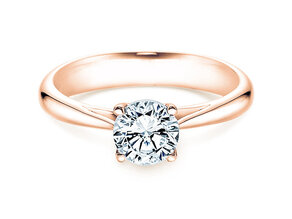 Bague de fiançailles Delight dans 18K or rose avec diamant 1,00ct H/SI