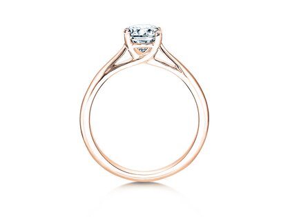 Bague de fiançailles Delight dans 18K or rose avec diamant 1,00ct H/SI