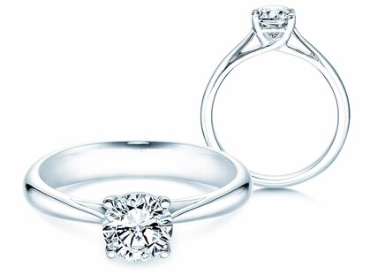 Bague de fiançailles Delight dans 14K or blanc avec diamant 1,00ct G/SI