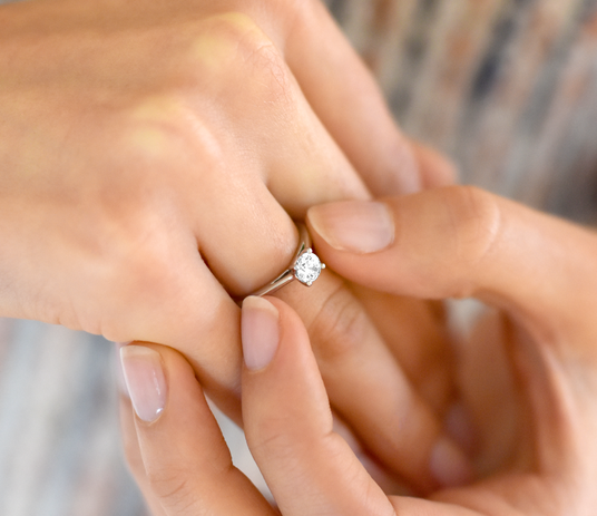 Bague de fiançailles Delight en Argent 925/-
