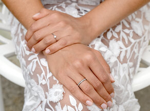 Bague de fiançailles Devotion dans 18K or blanc avec diamant 0,15ct H/SI