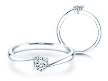 Bague de fiançailles Devotion dans 14K or blanc avec diamant 0,35ct G/SI