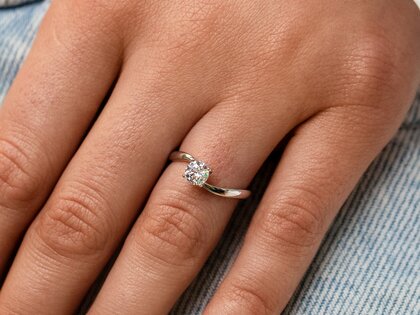 Bague de fiançailles Devour diamant de laboratoire