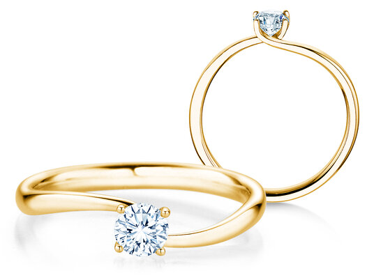 Bague de fiançailles Devour diamant de laboratoire