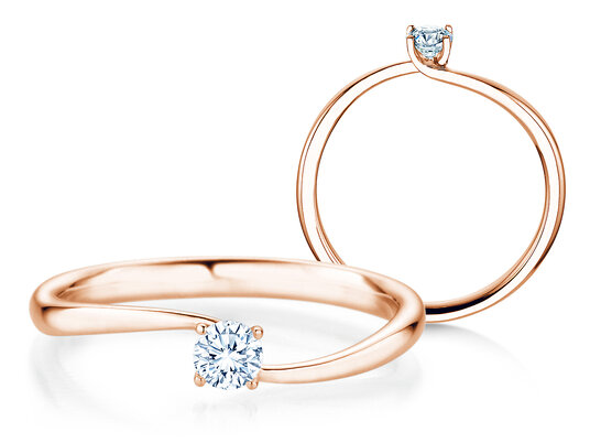 Bague de fiançailles Devour diamant de laboratoire