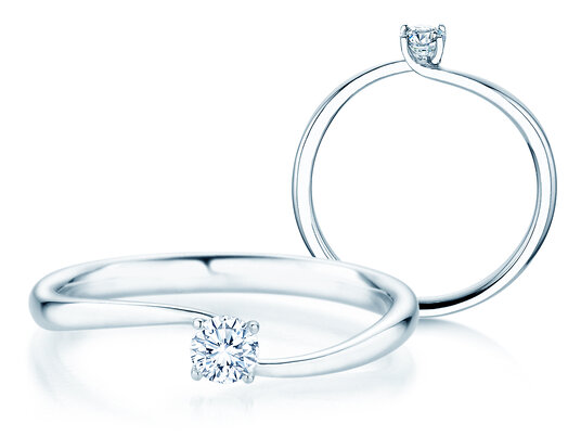 Bague de fiançailles Devour diamant de laboratoire