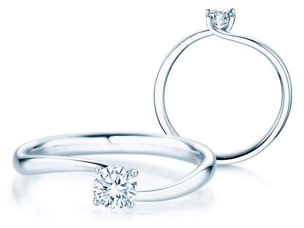 Bague de fiançailles Devour diamant de laboratoire