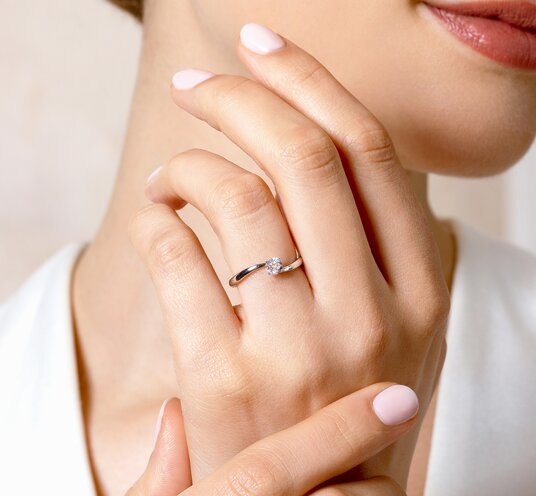 Bague de fiançailles Devour en argent