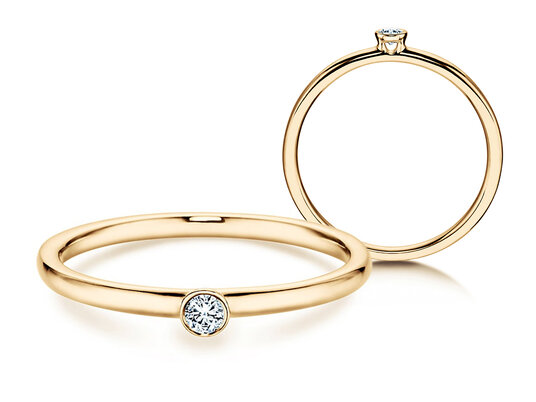 Bague de fiançailles Eternal dans Argent 925/- avec diamant 0,05ct H/SI