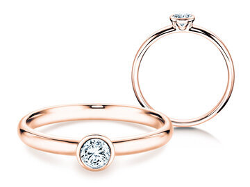 Bague de fiançailles Eternal dans Argent 925/- avec diamant 0,05ct H/SI