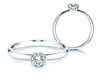 Bague de fiançailles Eternal dans platine 950/- avec diamant 0,30ct G/SI