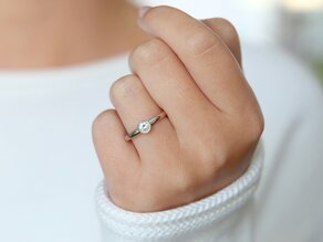 Bague de fiançailles Eternal dans platine 950/- avec diamant 0,35ct G/SI