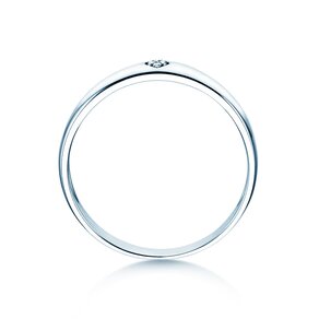 Bague de fiançailles Heart Petite en argent