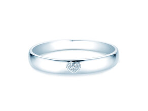 Bague de fiançailles Heart Petite en argent