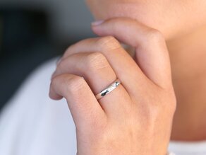 Bague de fiançailles Heart Petite en argent