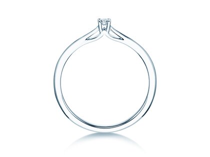 Bague de fiançailles Heaven 4 en Argent 925/- avec diamant 0,07ct G/VS