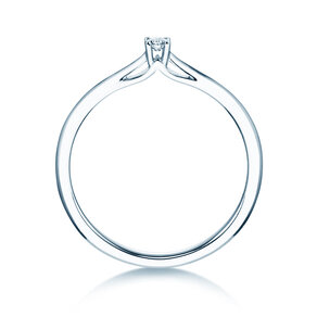 Bague de fiançailles Heaven 4 en Argent 925/- avec diamant 0,07ct G/VS