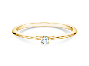 Bague de fiançailles Heaven 4 en 14K or jaune avec diamant 0,07ct H/SI
