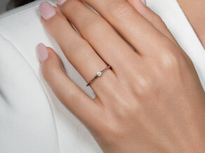 Bague de fiançailles Heaven 4 dans Argent 925/- avec diamant 0,05ct H/SI