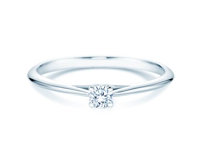 Bague de fiançailles Heaven 4 dans Argent 925/- avec diamant 0,10ct G/SI