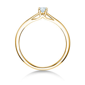 Bague de fiançailles Heaven 4 dans 14K or jaune avec diamant 0,10ct H/SI