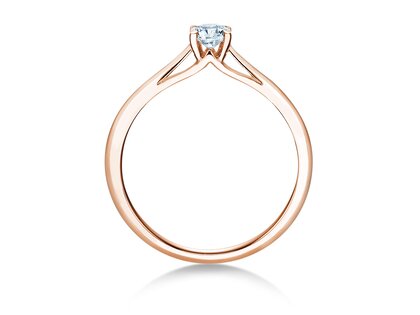 Bague de fiançailles Heaven 4 dans or rose
