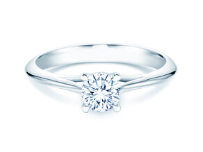 Bague de fiançailles Heaven 4 dans 18K or blanc avec diamant 0,30ct G/SI
