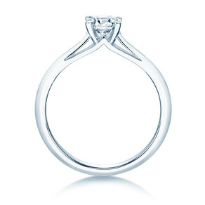 Bague de fiançailles Heaven 4 dans 18K or blanc avec diamant 0,30ct G/SI