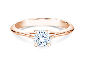 Bague de fiançailles Heaven 4 dans 18K or rose avec diamant 0,30ct G/SI