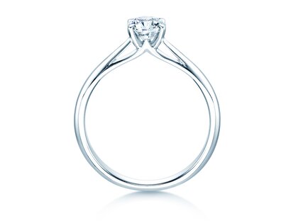 Bague de fiançailles Heaven 4 dans platine 950/- avec diamant 0,50ct H/SI