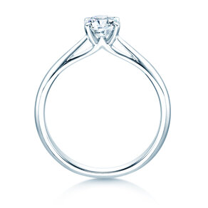 Bague de fiançailles Heaven 4 dans platine 950/- avec diamant 0,50ct H/SI