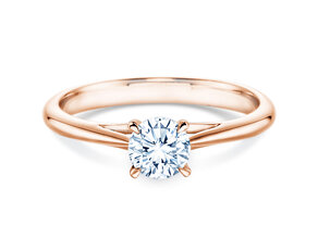 Bague de fiançailles Heaven 4 dans 14K or rose avec diamant 0,50ct H/SI